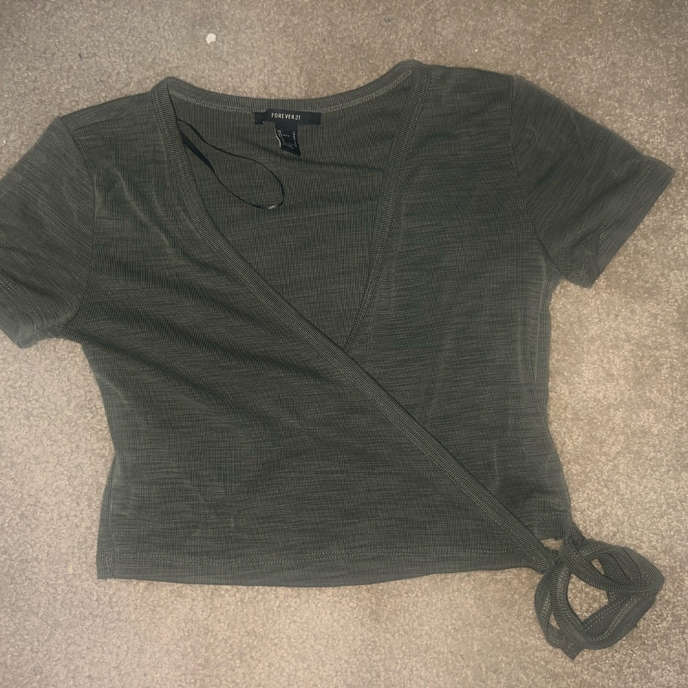 Olive Green Forever 21 top